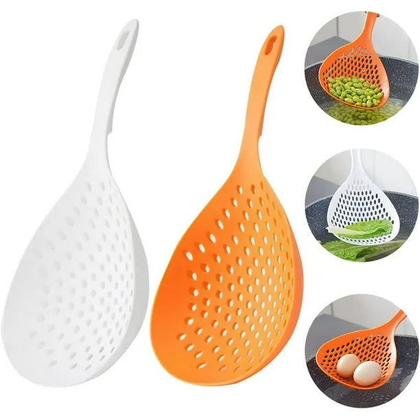 Scoop Colander Strainer Spoon || Durable Slotted Strainer