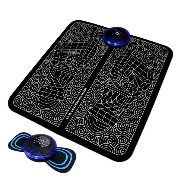 Ems Foot Massager Mat  ||  Electric Usb Charging Smart Display Pad