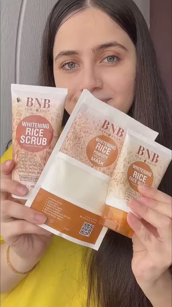 BNB Whitening Rice Extract Bright & Glow Kit | Best Quality Glow Kit