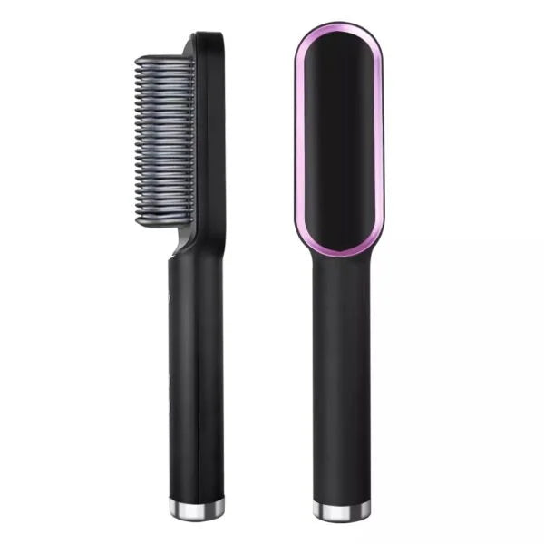 2-in-1 Hair Styling Brush, Straightener and Curler Comb  ||  Hair Straightener Brush