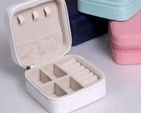 Thumbnail for Pack of 2  Leather Jewelry Storage Box  ||  Cosmetics Beauty Container Organizer Mixify Savvy