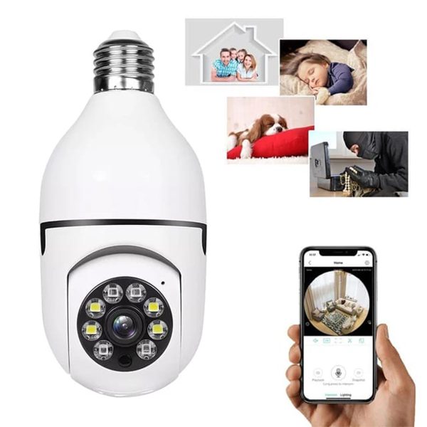 HD WIFI Light Bulb Holder Base Security Camera  ||  Bulb Socket Camera