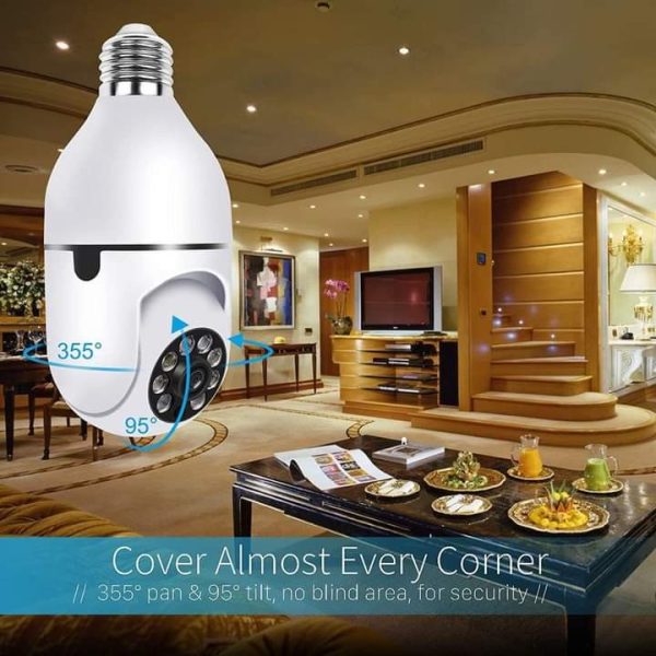 HD WIFI Light Bulb Holder Base Security Camera  ||  Bulb Socket Camera