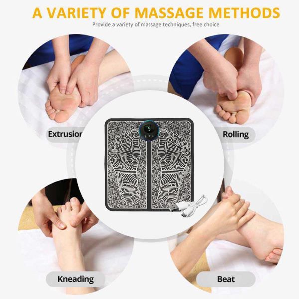 Ems Foot Massager Mat  ||  Electric Usb Charging Smart Display Pad