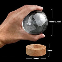 Thumbnail for 3D Galaxy Crystal Ball  || Crystal Ball Night Lamp With Wooden